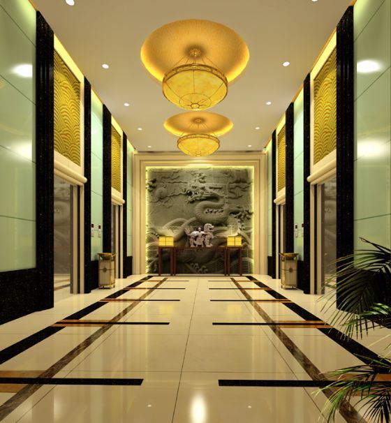 2渲染精度为7computer查看详情[广州]南湖某花园洋房标准层电梯间