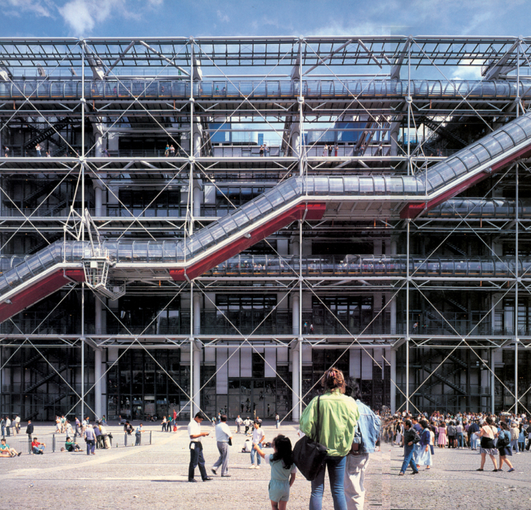 建筑巴黎蓬皮杜艺术中心资料下载-巴黎蓬皮杜艺术中心