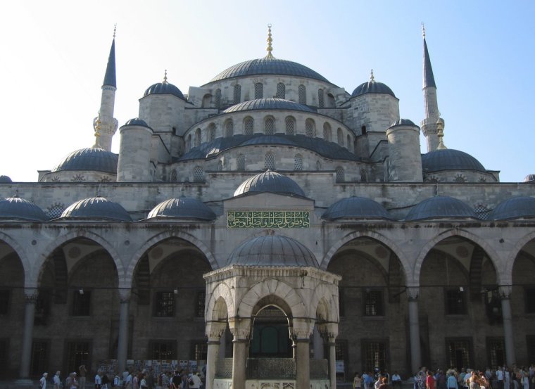 土耳其蓝色清真寺图纸资料下载-蓝色清真寺（Ahmediye Cami）