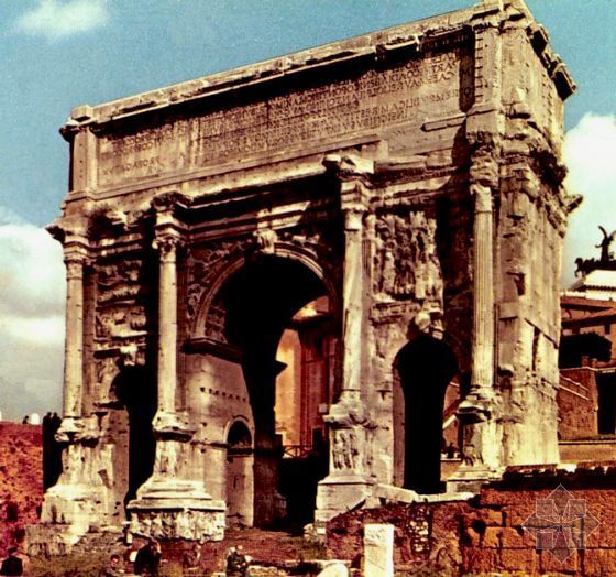 巴黎凯旋门CAD资料下载-罗马凯旋门(Roman Arches)