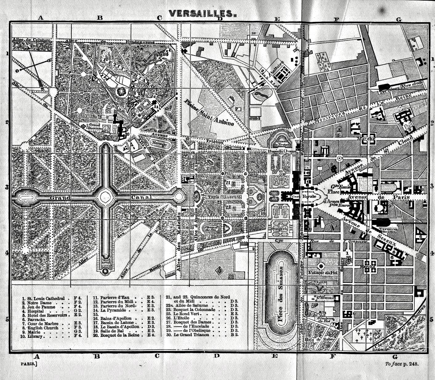 凡尔赛宫手绘平面图图片
