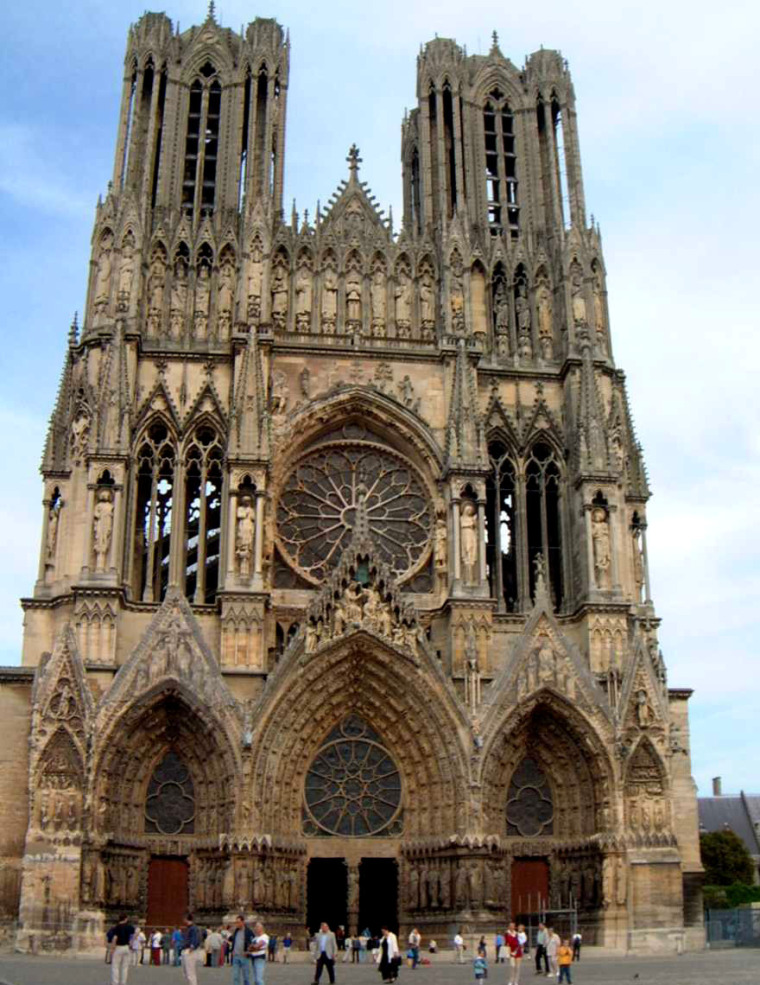 兰斯大教堂建筑材质资料下载-兰斯大教堂(cathedral Reims)