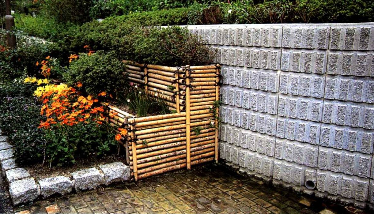 竹条花坛-园林小品案例-筑龙园林景观论坛