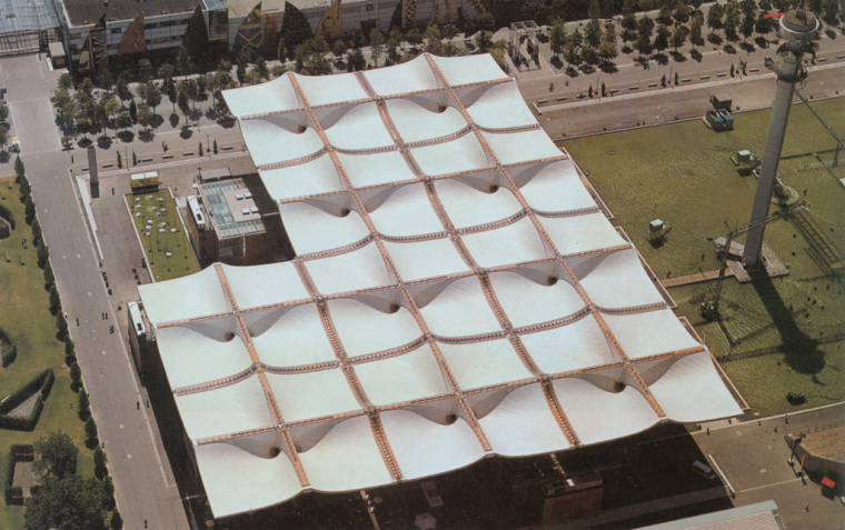托马斯赫尔佐格模型资料下载-托马斯·赫尔佐格的作品世博会大屋顶