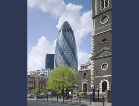 英国巴克莱银行总部大楼资料下载-英国伦敦瑞士再保险总部大厦