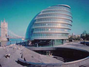 英国伦敦的瑞士再保险大楼资料下载-英国伦敦市政厅