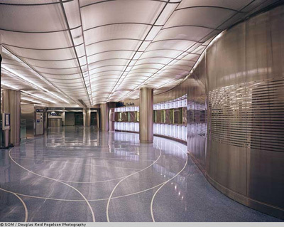 金茂大厦SOM建筑事务所资料下载-SOM作品-Randolph Street Metra 车站