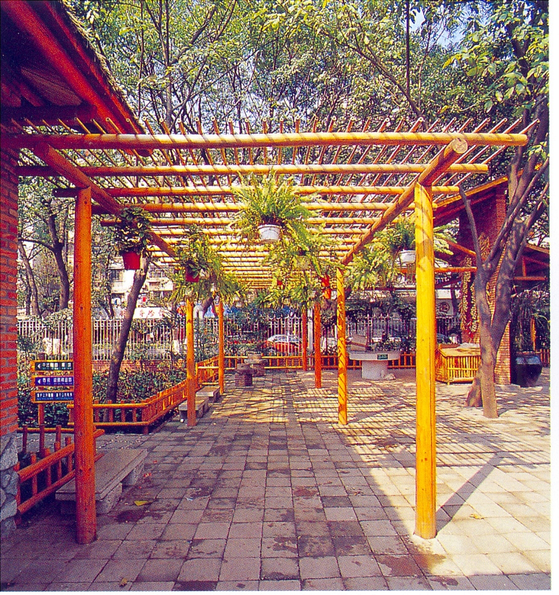 廊架63-园林小品案例-筑龙园林景观论坛