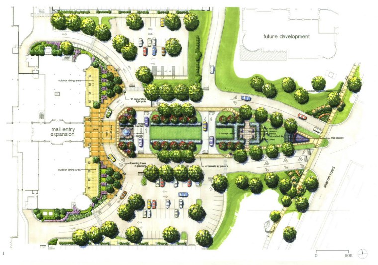 公园商业街方案资料下载-南方公园地区商业街SouthPark Regional Mall