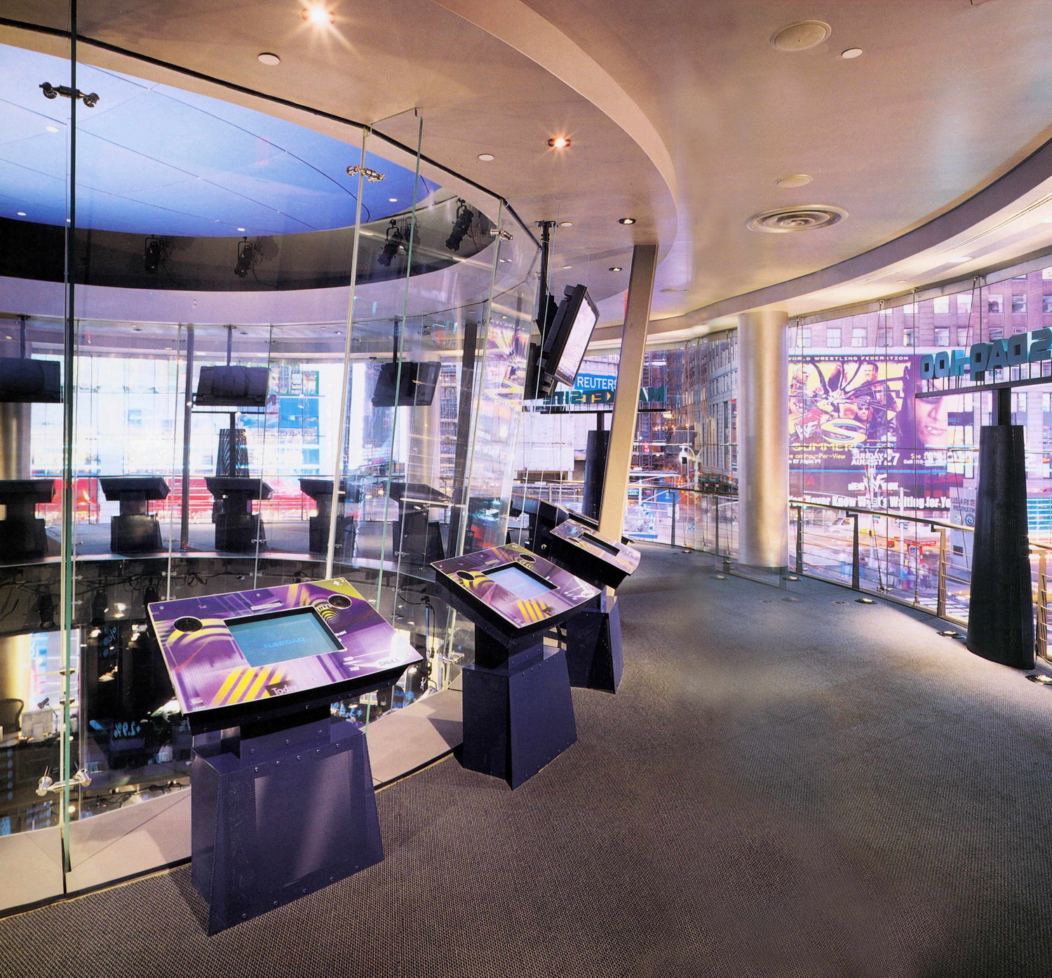 纳斯达克交易中心(nasdaq marketsite)-室内设计-办公空间设计案例