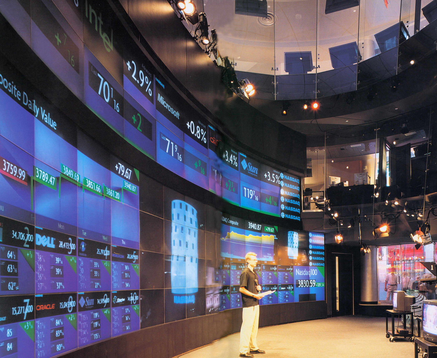 纳斯达克交易中心(nasdaq marketsite)-室内设计-办公空间设计案例