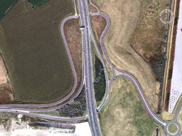 法国-Auvergne-(Clermont-Ferrand)-立交桥1