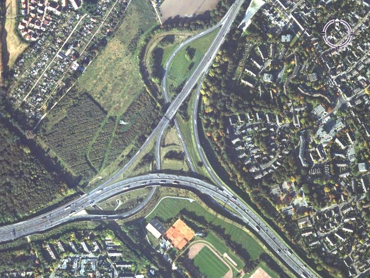 德国-(Nordrhein-Westfalen)-Neuss-立交桥1