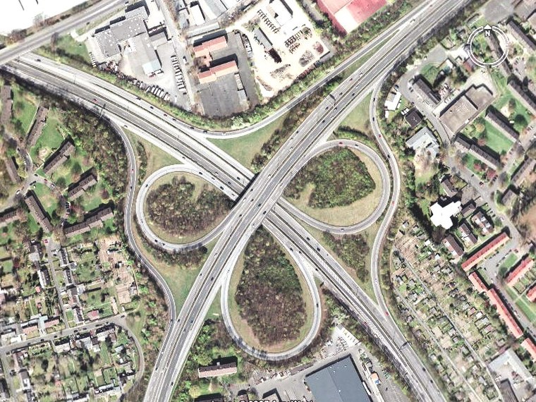 德国-(Nordrhein-Westfalen)-Bona-立交桥1