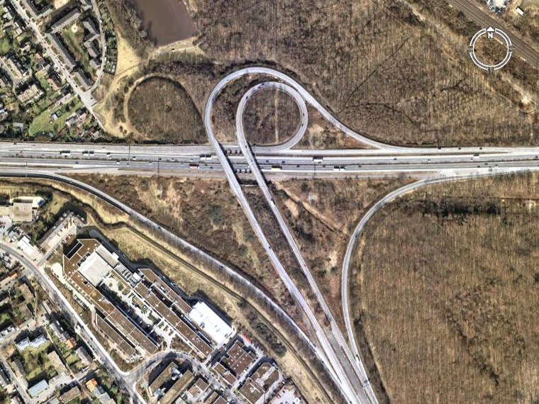 德国-(Nordrhein-Westfalen)-Dusseldorf-立交桥4