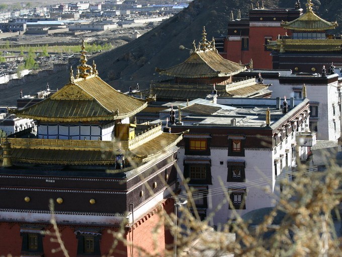 法门寺合十舍利塔工程资料下载-扎什伦布寺（Tashihunpo Monastery）