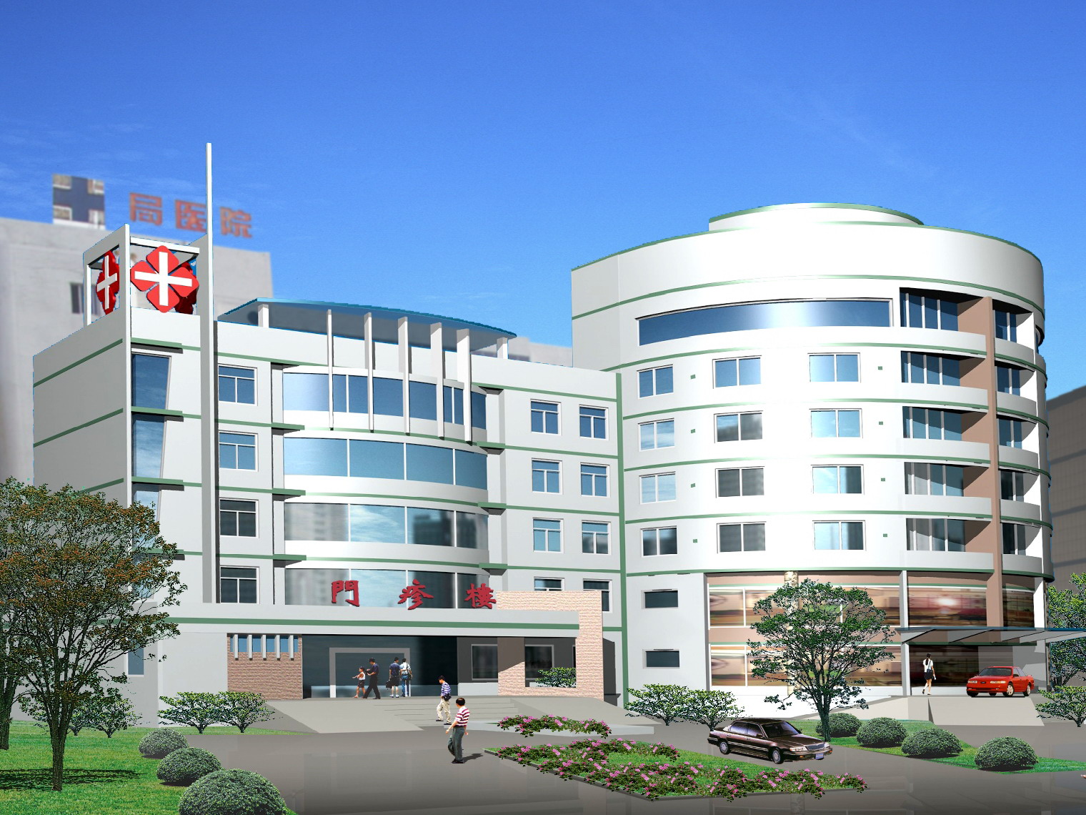 医疗门疹大楼-医疗建筑案例-筑龙建筑设计论坛
