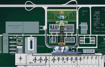 呼和浩特白塔机场航站区规划和航站楼方案
