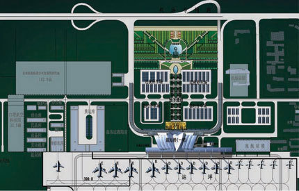 呼和浩特白塔机场航站区规划和航站楼方案第3张图片