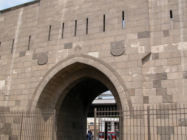 大门套小门图片资料下载-qaitbay大门（qaitbay gate）