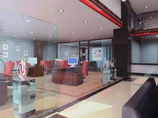 室内现代简约风格整套设计案例资料下载-华夏银行北京分行营业网点室内标准设计