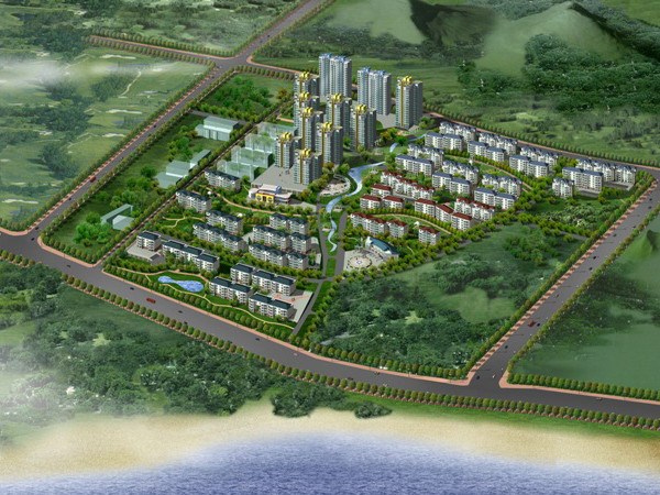 居住区修建性规划资料下载-青岛风和日丽居住区规划