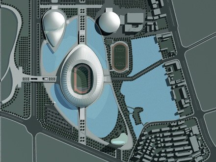 天津海河水上运动中心资料下载-天津奥林匹克中心体育场