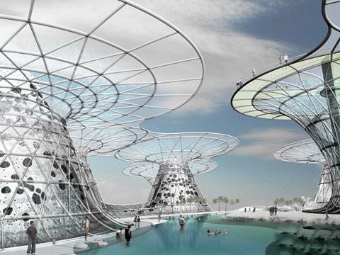 死海地区的人工海岛