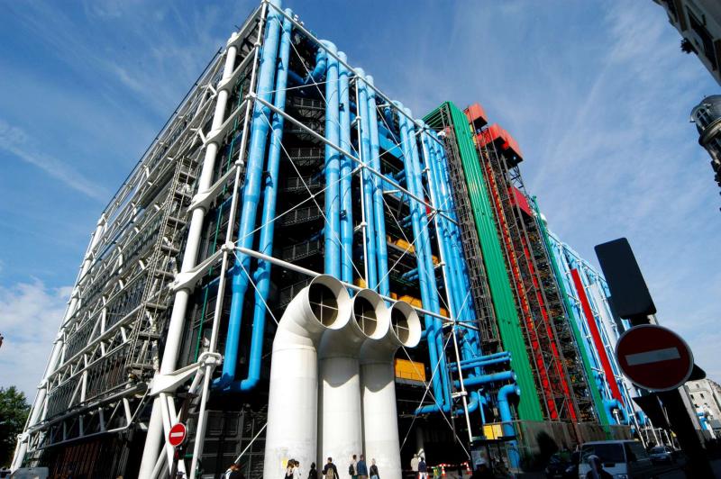 蓬皮杜艺术中心-文化建筑案例-筑龙建筑设计论坛