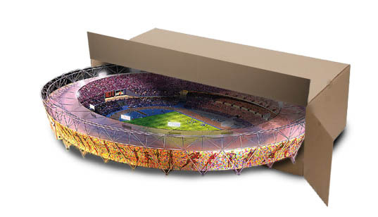 可折叠， Flatpacked奥林匹克体育场-可折叠， Flatpacked奥林匹克体育场第3张图片