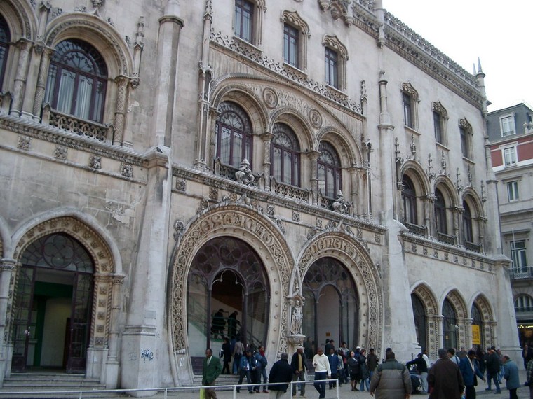 里斯本rossio火车站(rossio railway station)