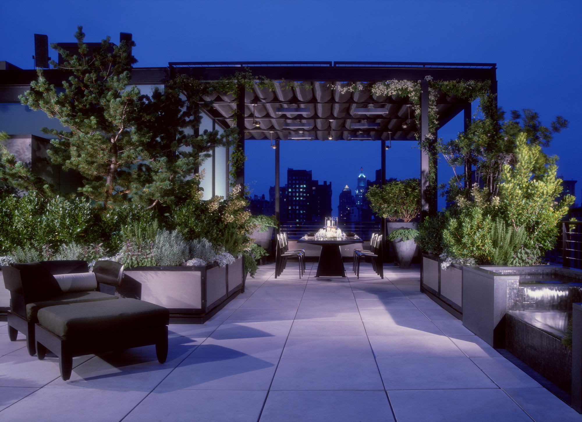 纽约曼哈顿岛屋顶露台(manhattan roof terrace)