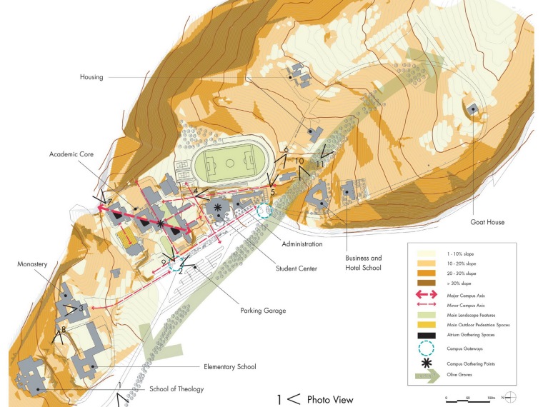 黎巴嫩巴拉曼大学校园总体规划(University of Balamand Campus Ma-黎巴嫩巴拉曼大学校园总体规划(University of Balamand Campus Master Plan)第2张图片