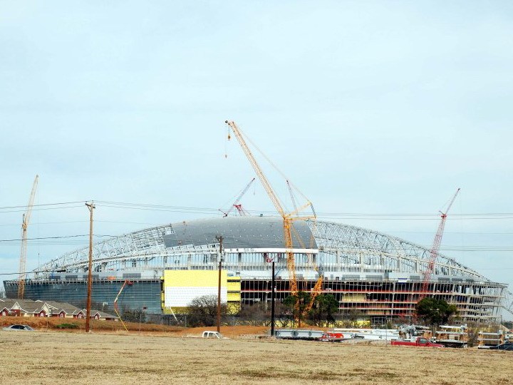 牧羊体育场施工实景08年2月（Cowboy Stadium） 美国