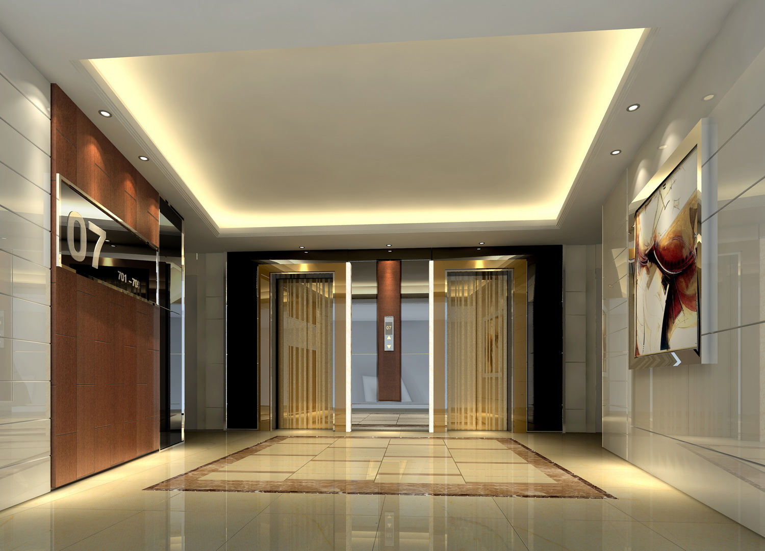 户型走廊效果图-住宅装修案例-筑龙室内设计论坛