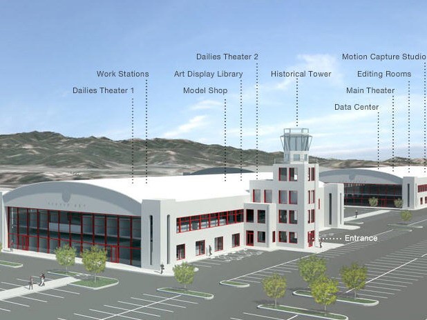 室内装修3d模型资料下载-3D电影制片长数据通讯室内装修（3D film studio for IM Digital I