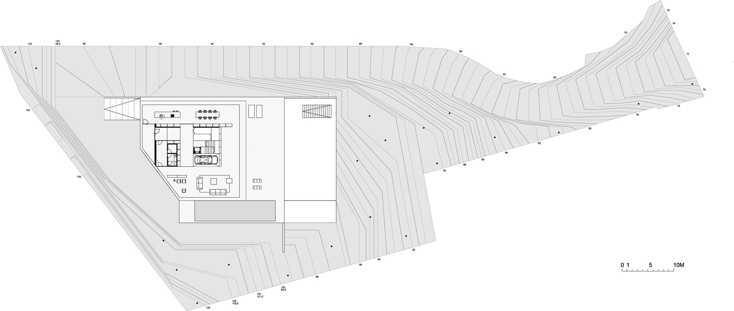 地面平面图01 ground floor plan-pedralbes别墅第9张图片