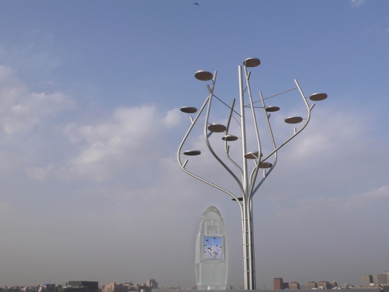 路灯造型cad资料下载-北京奥林匹克广场信息柱设计