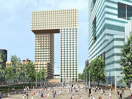 荷兰雷登多功能建筑资料下载-阿姆斯特丹拱形多功能大厦