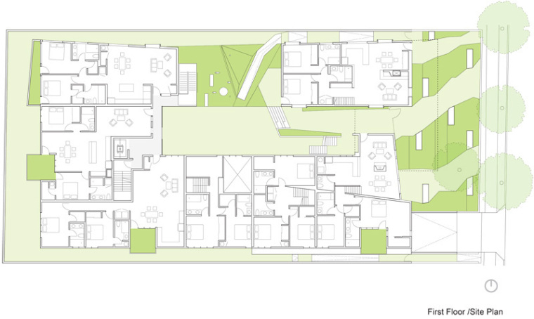 一层平面图 first floor plan-825居住区第19张图片