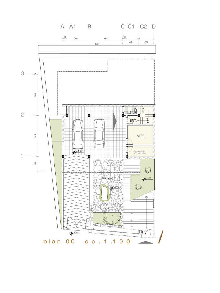 01 平面图 plan 01-伊朗德黑兰别墅第15张图片