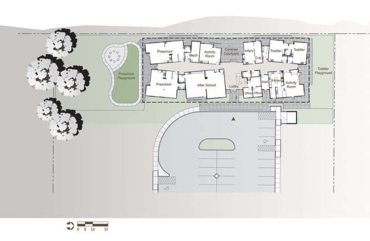 总平面图 site plan-国际婴幼儿学习中心第22张图片