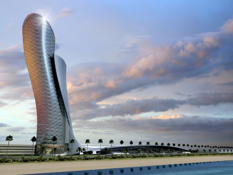 五星酒店照片资料下载-迪拜最倾斜的五星酒店（正在构建中）