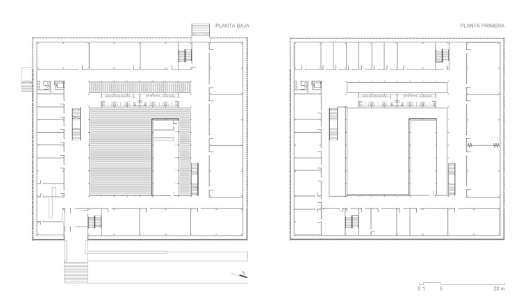 一层平面图 floor plans-欧洲古罗马城镇广场第29张图片