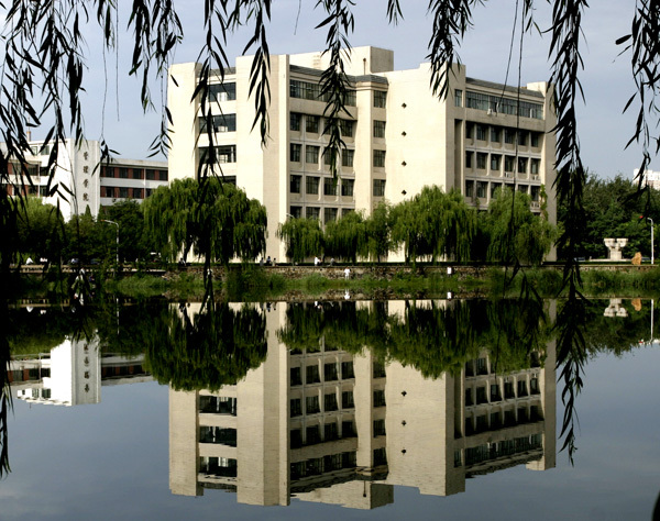 从友谊湖上看建筑-天津大学建筑系馆第11张图片