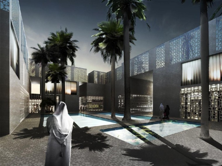 阿联酋阿莱茵城市绿洲资料下载-迪拜城市轴线总体规划