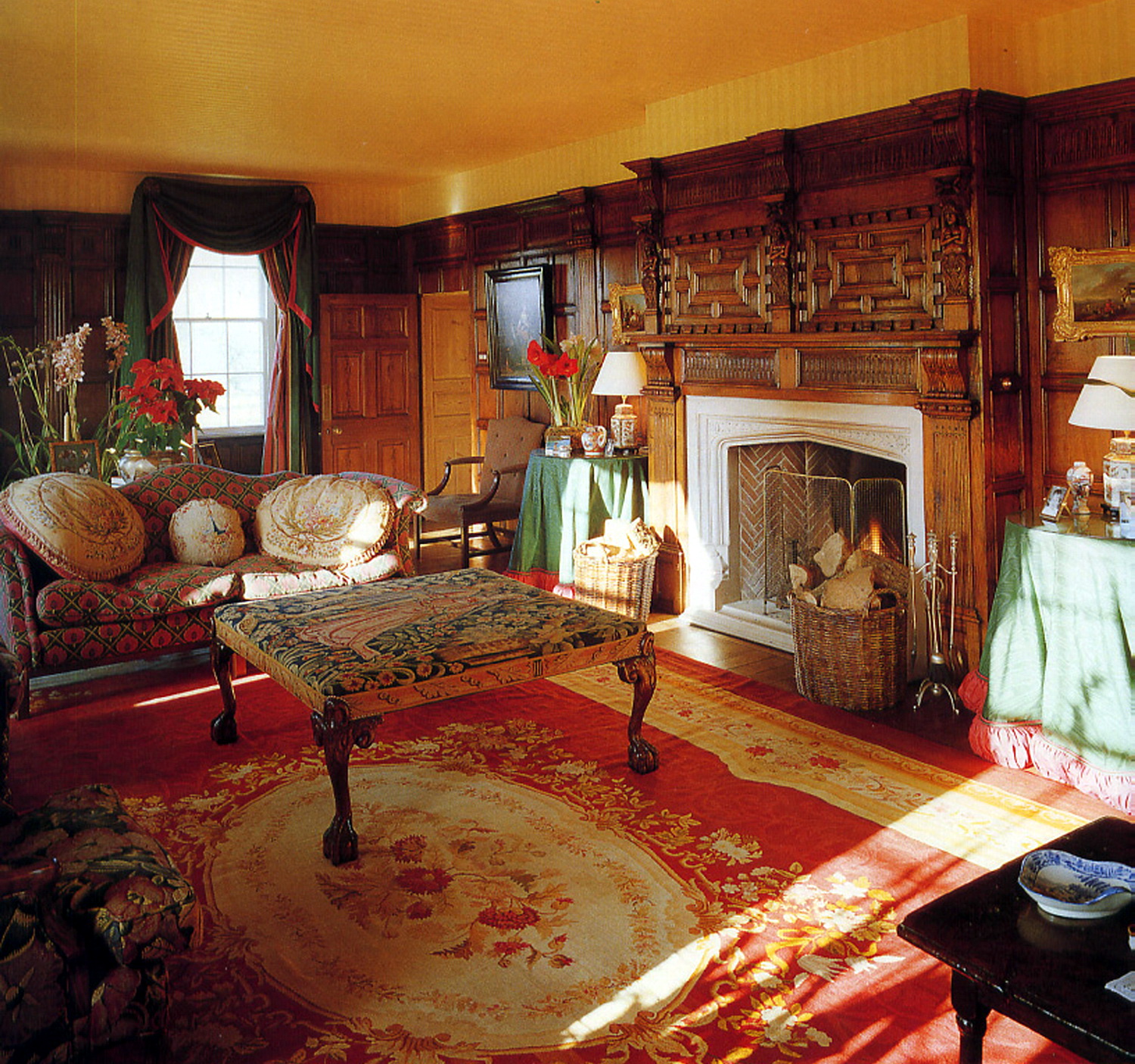 英国乡村住宅生活舒适的房间