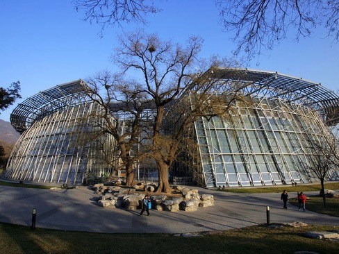 植物温室结构资料下载-北京植物园展览温室