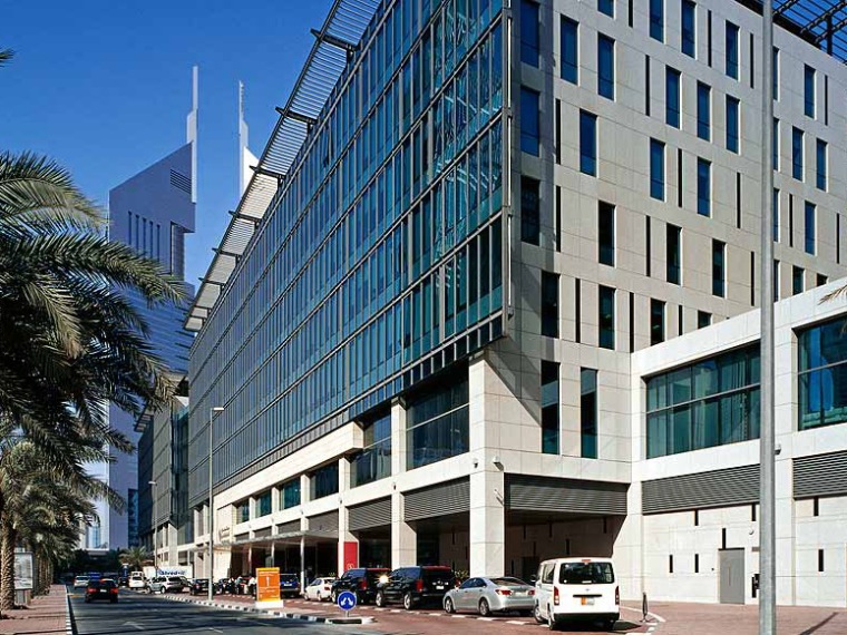 深圳平安国际金融中心大堂资料下载-迪拜国际金融中心门厅