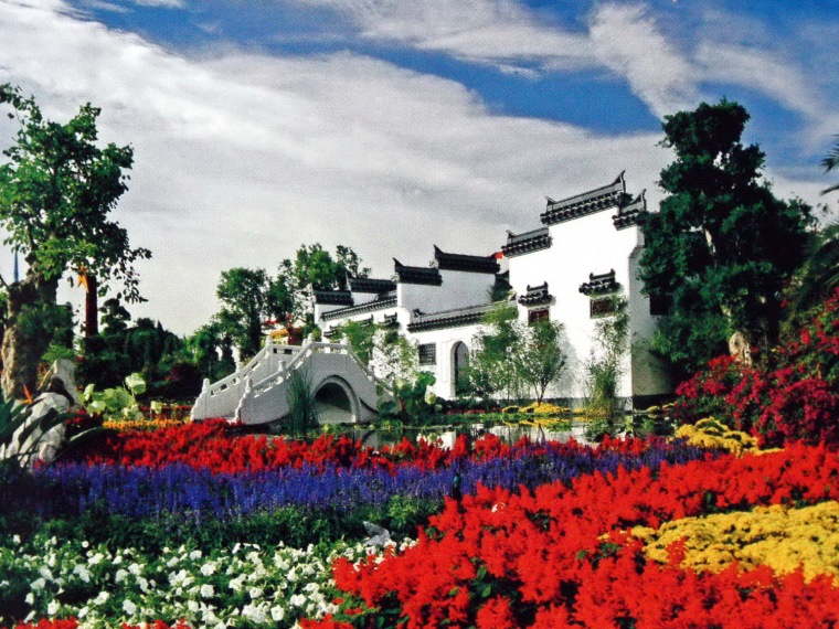 国庆立体花卉资料下载-2005年国庆节天安门广场花坛